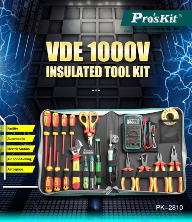 Набор инструмента  PK-2810B (1000В), Pro'skit