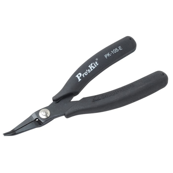 Длинногубцы изогнутые 1PK-105-E антистатические (140мм ), Pro'skit