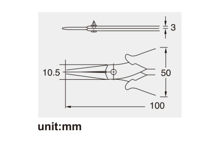 Длинногубцы 1PK-501E Pro'skit