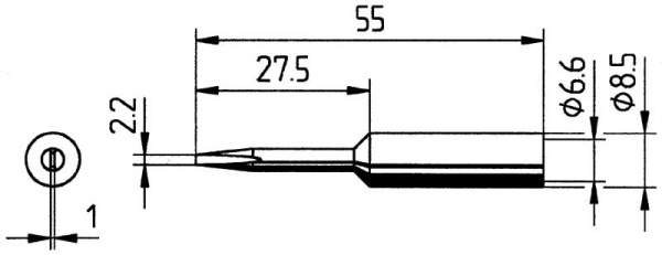 Жало паяльное 832KD