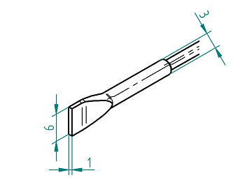 Насадки 462FDLF060 для Chip Tool VARIO, пара, Ersa Насадки 462FDLF060 для Chip Tool VARIO, пара, Ersa