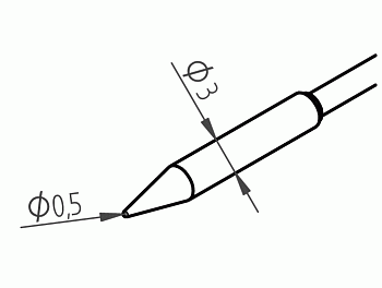 Насадки 462PDLF005 для Chip Tool VARIO, пара, Ersa Насадки 462PDLF005 для Chip Tool VARIO, пара, Ersa