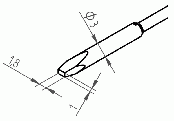 Насадки 462CDLF018 для Chip Tool VARIO, пара, Ersa Насадки 462CDLF018 для Chip Tool VARIO, пара, Ersa
