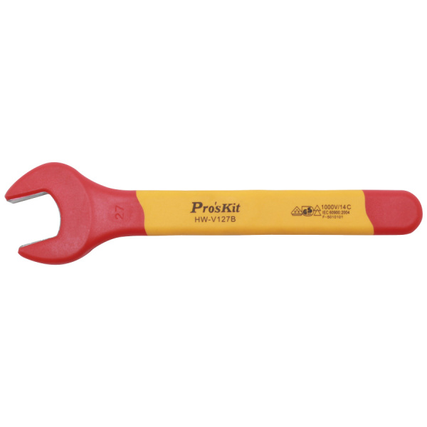 Гаечный ключ изолированный HW-V127B, 27мм