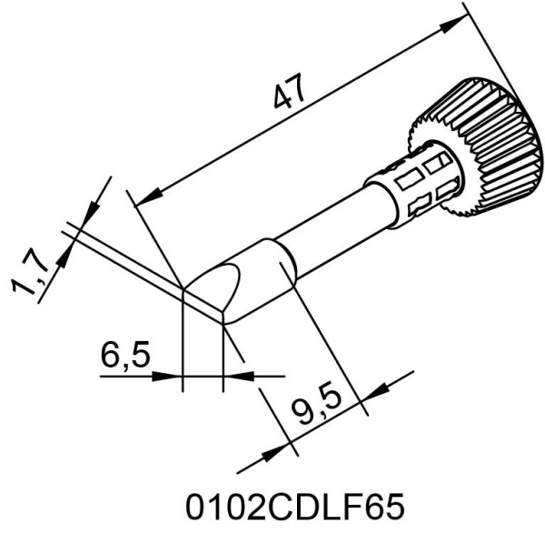 Жало паяльное 102CDLF65 для i-Tool Ersa Жало паяльное 102CDLF65 для i-Tool Ersa