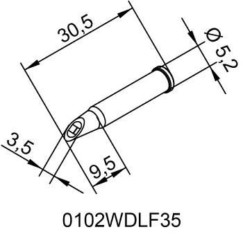 Жало паяльное d0102WDLF35 DJE Жало паяльное d0102WDLF35 DJE