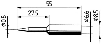 Жало паяльное 832SDLF DJE Жало паяльное 832SDLF DJE