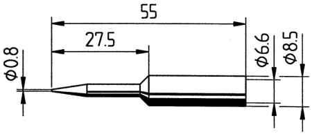 Жало паяльное 832SDLF DJE