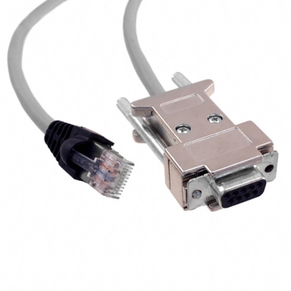 ZUP/NC401 кабель 1м RS232 с разъемами DB9-RJ45 для ZUP