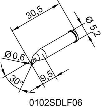 Жало паяльное d0102SDLF06 DJE Жало паяльное d0102SDLF06 DJE