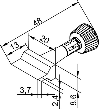 Жало паяльное 102ZDLF200 для i-Tool Жало паяльное 102ZDLF200 для i-Tool