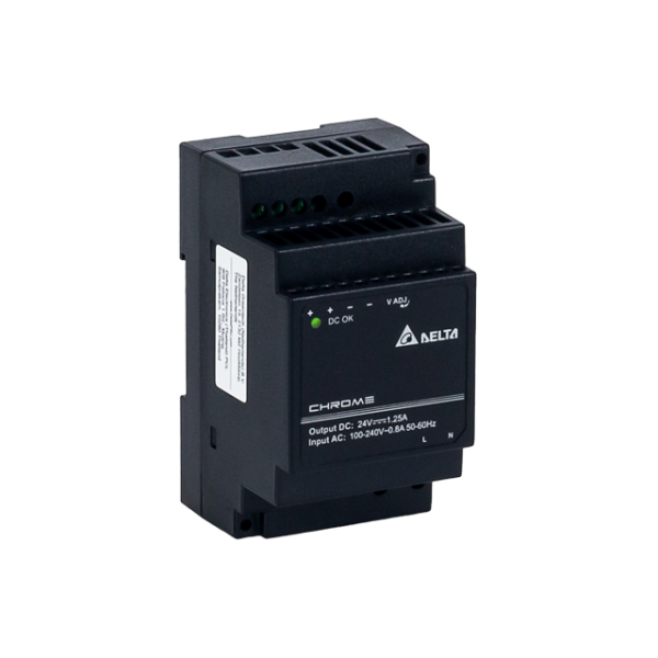 DRC-24V30W1AZ AC/DC Блок питания на DIN-рейку, 24В/30Вт, DELTA