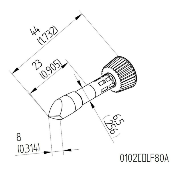 Жало паяльное 102CDLF80A для i-Tool Ersa Жало паяльное 102CDLF80A для i-Tool Ersa