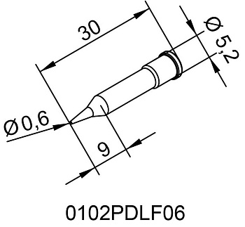 Жало паяльное 102PDLF06 для i-Tool Ersa Жало паяльное 102PDLF06 для i-Tool Ersa