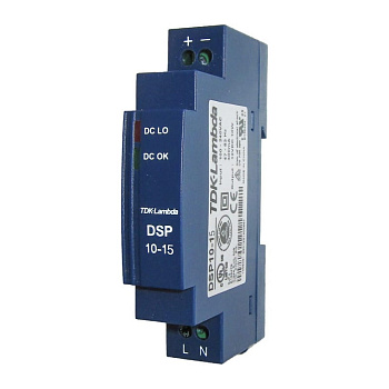 DSP10-15 AC/DC Блок питания на DIN-рейку,15В/10.1Вт, TDK-Lambda
