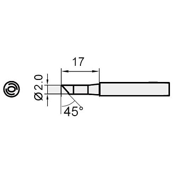Жало паяльное 5SI-216N-2C Pro'skit Жало паяльное 5SI-216N-2C Pro'skit