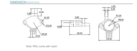 Датчик давления XGZP191-050G CFSensor