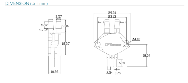 Датчик давления XGZP192010 CFSensor