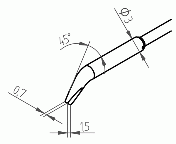 Насадки 462MDLF015 для Chip Tool VARIO, пара, Ersa Насадки 462MDLF015 для Chip Tool VARIO, пара, Ersa