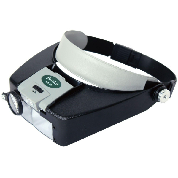 Лупа налобная со светодиодной подсветкой MA-016, Pro'skit