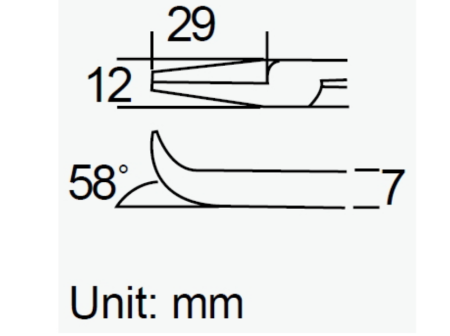 Длинногубцы изогнутые PM-755 (128мм), Pro'skit