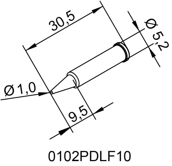 Жало паяльное 102PDLF10 для i-Tool Ersa Жало паяльное 102PDLF10 для i-Tool Ersa