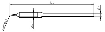Жало паяльное 212SDLF для Micro Tool Жало паяльное 212SDLF для Micro Tool