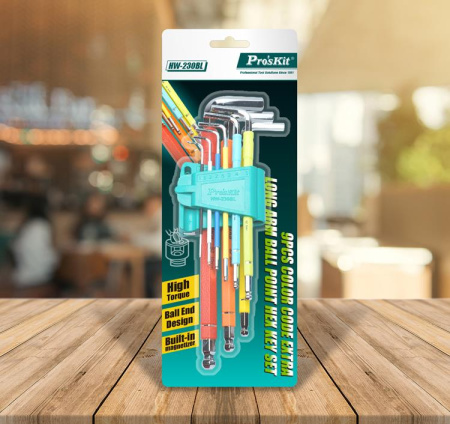 Набор шестигранных ключей HW-230BL Pro'skit, 9 предметов