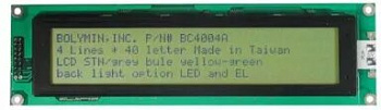 Символьный ЖКИ BC-4004A-GPLCH$ Bolymin