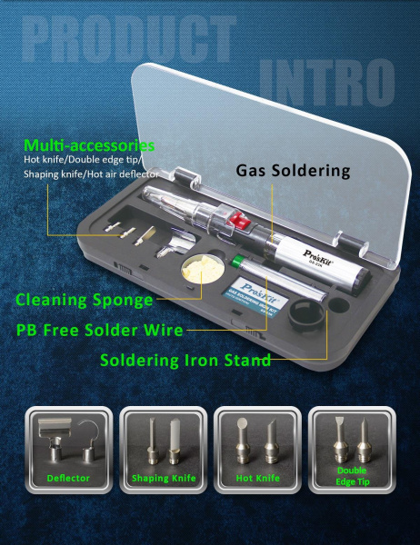 Газовый паяльник GS-23K Pro'skit