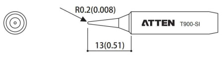 Жало паяльное T900-SI ATTEN