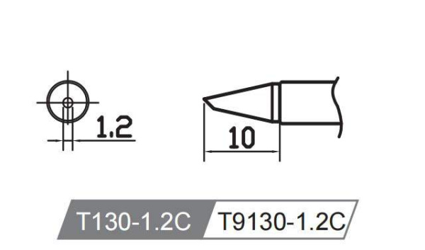 Картридж-наконечник T130-1.2C для GT-Y130 ATTEN Картридж-наконечник T130-1.2C для GT-Y130 ATTEN