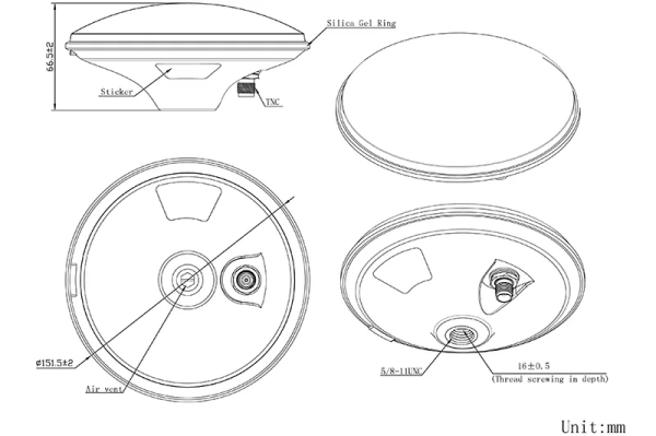 GNSS антенна активная высокоточная JCA228F Jinchang