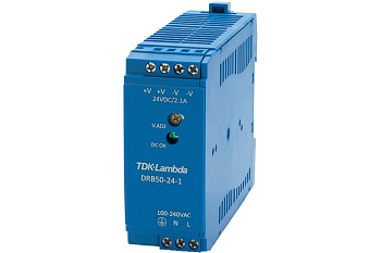 DRB50-24-1 AC/DC Блок питания на DIN-рейку, 24В/50.4 Вт, TDK-Lambda