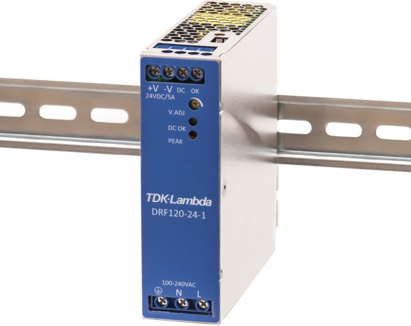 DRF120-24-1 AC/DC Блок питания на DIN-рейку, 24В/120 Вт, TDK-Lambda