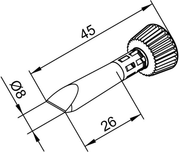 Жало паяльное 102CDLF080С для i-Tool Жало паяльное 102CDLF080С для i-Tool