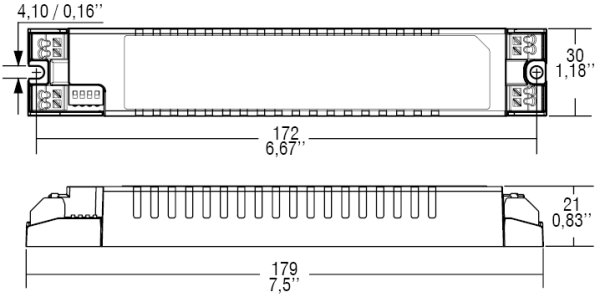 Блок питания 127372 ATON 30/250-700 DALI BI