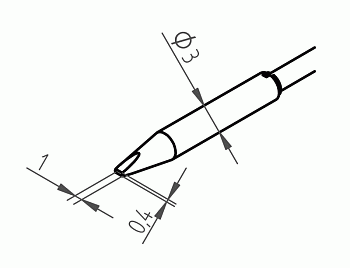 Насадки 462CDLF010 для Chip Tool VARIO, пара, Ersa Насадки 462CDLF010 для Chip Tool VARIO, пара, Ersa