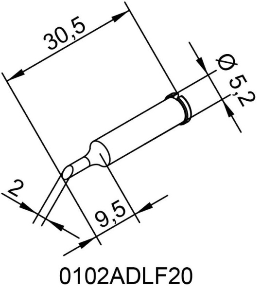 Жало паяльное 102ADLF20 для i-Tool Жало паяльное 102ADLF20 для i-Tool