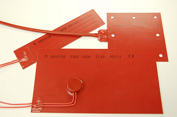 Нагреватель силиконовый SSA 230V 1000W 400x290mm L1500 T140 клейкий слой