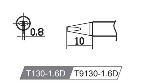 Картридж-наконечник T9130-1.6D для Y9130 ATTEN Картридж-наконечник T9130-1.6D для Y9130 ATTEN