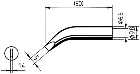 Жало паяльное 832RD Ersa