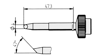 Жало паяльное 612WD для Tech Tool Жало паяльное 612WD для Tech Tool