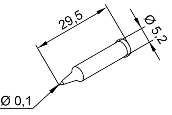 Жало паяльное 102PDLF01 для i-Tool Ersa Жало паяльное 102PDLF01 для i-Tool Ersa
