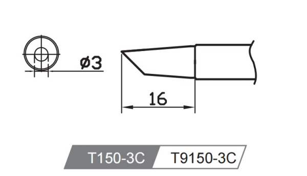 Картридж-наконечник T150-3C для GT-Y150 ATTEN Картридж-наконечник T150-3C для GT-Y150 ATTEN