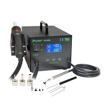 Станция паяльная SS-956B с вакуумным захватом, Pro'skit Станция паяльная SS-956B с вакуумным захватом, Pro'skit