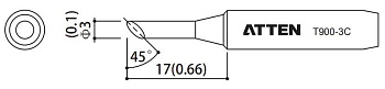 Жало паяльное T900-3C ATTEN Жало паяльное T900-3C ATTEN