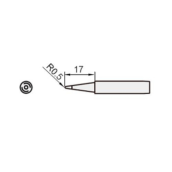 Жало паяльное 5SI-216N-B1.0, конус 1мм Pro'skit Жало паяльное 5SI-216N-B1.0, конус 1мм Pro'skit